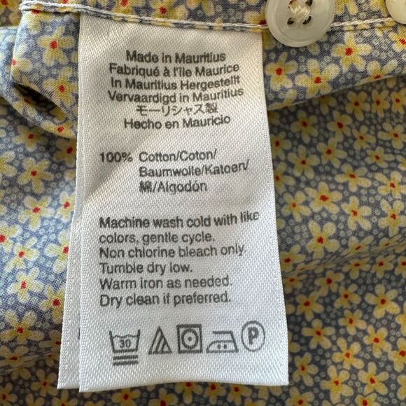 LIBERTY ARTS FABRICS J. CREW Mens Short Sleeve Button Up Shirt LT LG TALL Floral - Picture 7 of 8